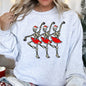 Dancing Skeleton Santa Girls Sweatshirt