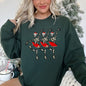 Dancing Skeleton Santa Girls Sweatshirt