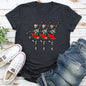 Dancing Skeleton Santa Girls, Ballet, Christmas Super Soft Tees