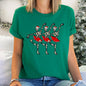 Dancing Skeleton Santa Girls, Ballet, Christmas Super Soft Tees