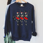 Dancing Skeleton Santa Girls Sweatshirt