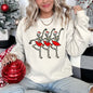 Dancing Skeleton Santa Girls Sweatshirt