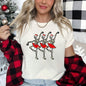 Dancing Skeleton Santa Girls, Ballet, Christmas Super Soft Tees