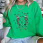 Dancing Skeletons Retro Christmas Sweatshirt