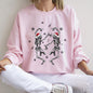 Dancing Skeletons Retro Christmas Sweatshirt