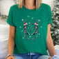 Dancing Skeletons, Christmas, Winter, Snowflakes, Snow - White Super Soft Tees
