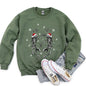 Dancing Skeletons Vintage Christmas Sweatshirt