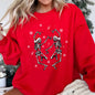 Dancing Skeletons Vintage Christmas Sweatshirt