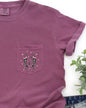 Dancing Skeletons, Pocket, Christmas, Santa, Snow, Winter, Xmas Pocket Tee Comfort Colors T-Shirt