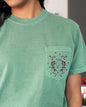Dancing Skeletons, Pocket, Christmas, Santa, Snow, Winter, Xmas Pocket Tee Comfort Colors T-Shirt