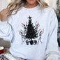 Christmas Dancing Skeletons Retro Sweatshirt