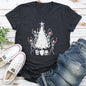Dancing Skeletons, Santa Hats, Christmas White Super Soft Tshirt