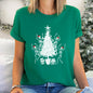 Dancing Skeletons, Santa Hats, Christmas White Super Soft Tshirt