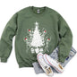 Christmas Dancing Skeletons Vintage Sweatshirt