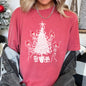 Dancing Skeletons, Santa Hats, Christmas Comfort Colors Tshirt
