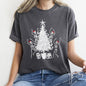 Dancing Skeletons, Santa Hats, Christmas Comfort Colors Tshirt