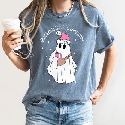 Dead Inside But It's Christmas, BooJee, Bougie, Ghost Comfort Colors