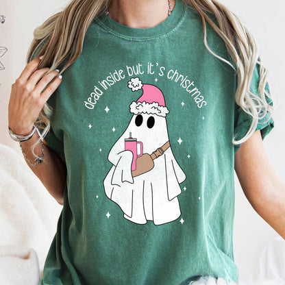 Dead Inside But It's Christmas, BooJee, Bougie, Ghost Comfort Colors