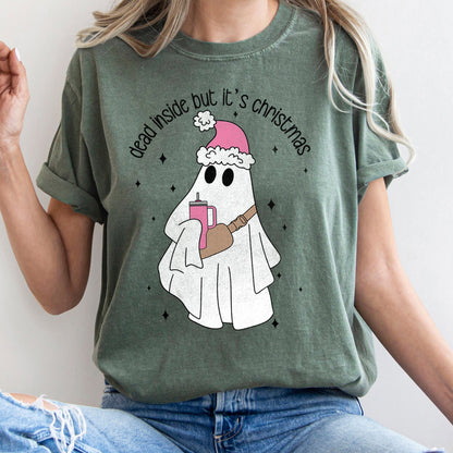 Dead Inside But It's Christmas, BooJee, Bougie, Ghost Comfort Colors