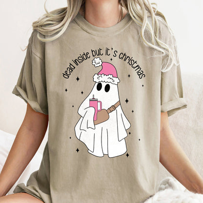 Dead Inside But It's Christmas, BooJee, Bougie, Ghost Comfort Colors
