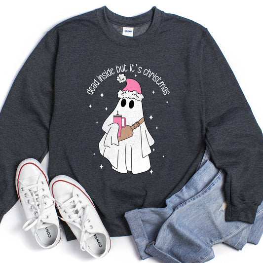 Dead Inside But It's Christmas Sweatshirt