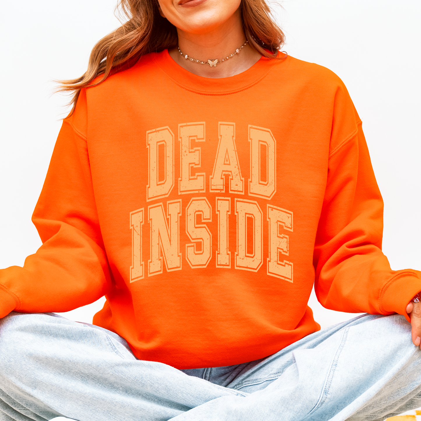 Dead Inside, Mood, Halloween, Vibes Sweatshirt