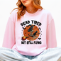 Dead Tired But Still Flying, Halloween, Witch Sweatshirt