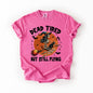 Dead Tired But Still Flying, Halloween, Witch, Comfort Colors T-Shirt