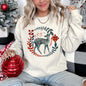 Deer Folk Art Scandinavian Christmas Sweatshirt