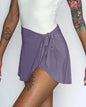 Dark Lavender Ballet Wrap Skirt -  Fresh Lavender Demi Skirt