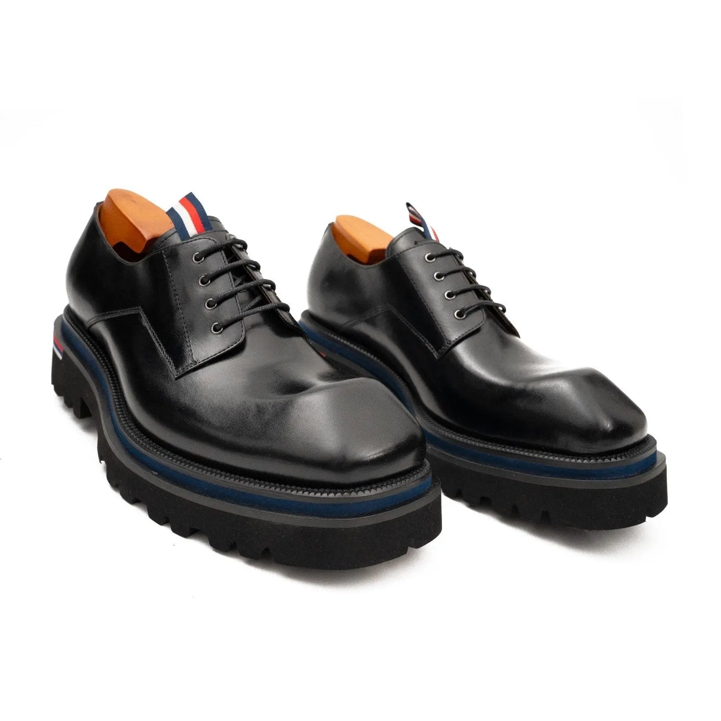 Derby Shoes Chunky 6cm heel boost Black