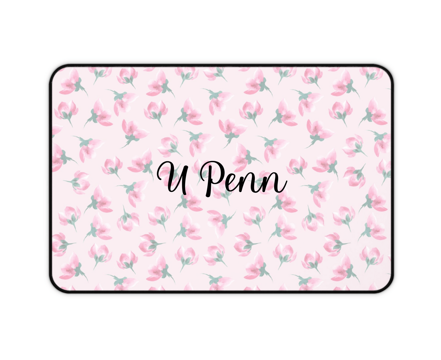Customizable: Floral Desk Mat - Pink Blossom Mouse Pad, Office Decor, Gift for Home Office, Cute Workspace Accessories, Mother's Day Gift