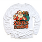 Santa Is Coming Kids Christmas Shirt - Christmas Tee