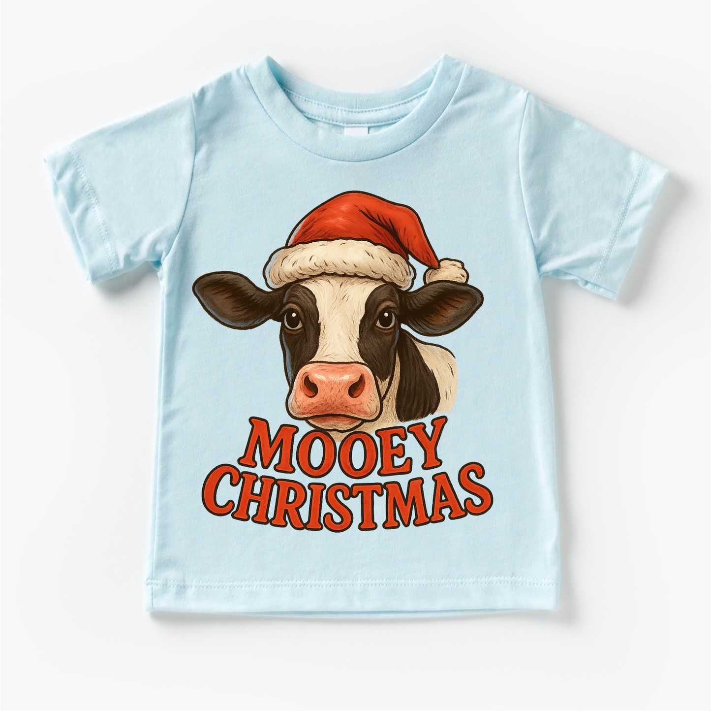 Mooey Christmas Country Cow Shirt - Farm Christmas Tee