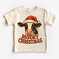 Mooey Christmas Country Cow Shirt - Farm Christmas Tee