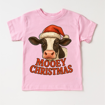 Mooey Christmas Country Cow Shirt - Farm Christmas Tee