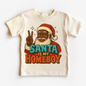Santa Is My Homeboy Christmas Shirt - Black Santa Tee