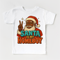 Santa Is My Homeboy Christmas Shirt - Black Santa Tee