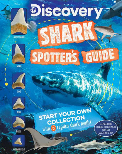 Discovery: Shark Spotter’s Guide, With Poster & Replica Teeth- Box Set