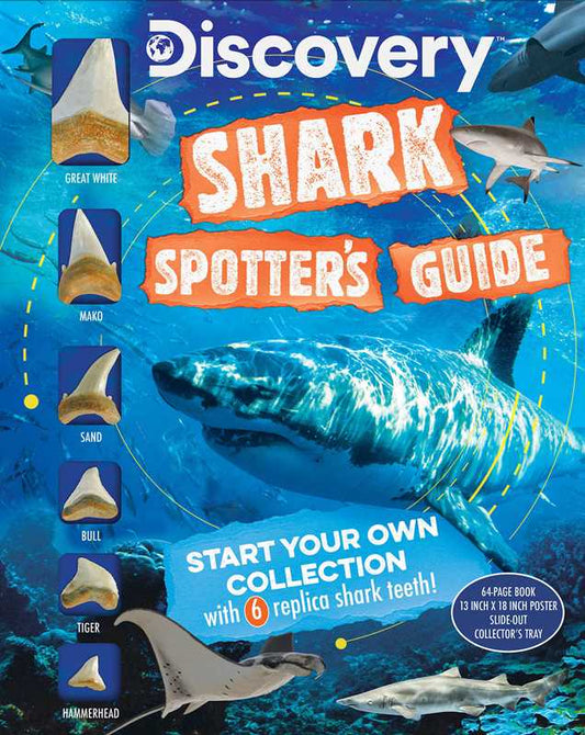 Discovery: Shark Spotter’s Guide, With Poster & Replica Teeth- Box Set