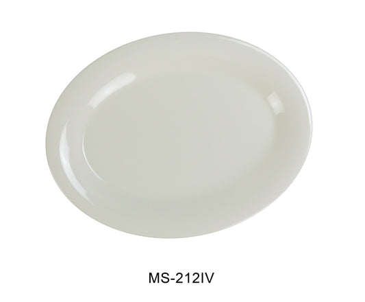 Yanco MS-212IV Mile Stone Oval Platter | Kitchen + Metal