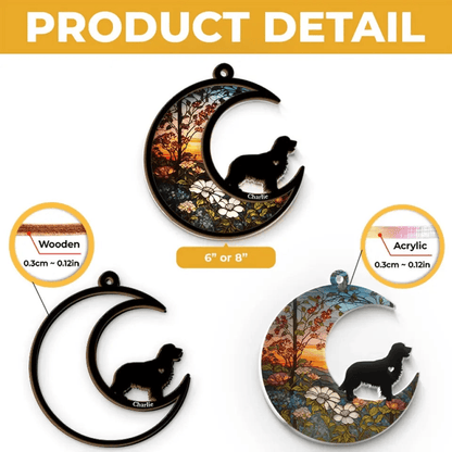 Personalized Dog Window Hanging Suncatcher Ornament - Gift for Dog Owner, Dog Lovers, Dog Mom, Dog Dad