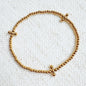 Dot Dot Golden Cross Stretch Bracelet