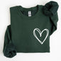 Double Heart, Pocket Print, St Patrick's Day Sweatshirt