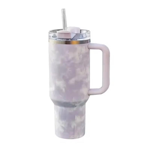 Dreamy Clouds 40 oz Stainless Steel Insulated Handle Tumbler | XL Size