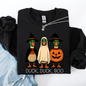 Duck Duck Boo, Funny Goose Halloween, Silly Duck Ghost, Witch, Trick or Treat, Spooky Season, Halloween Sweatshirt