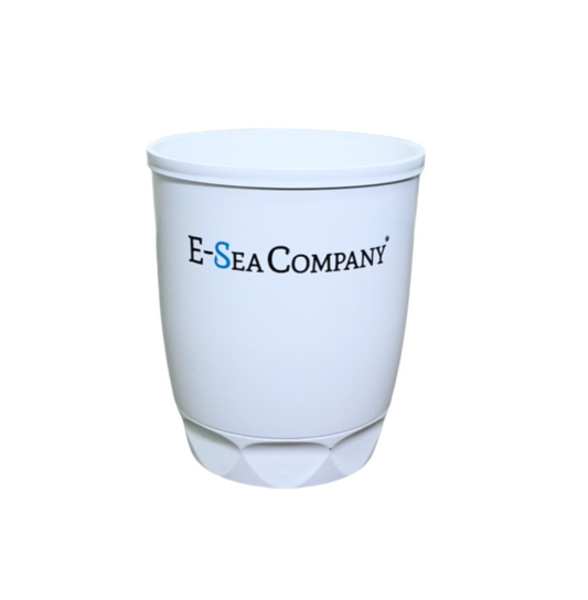 E-Sea Cup Original-Suction Mounted Cup Holder-White