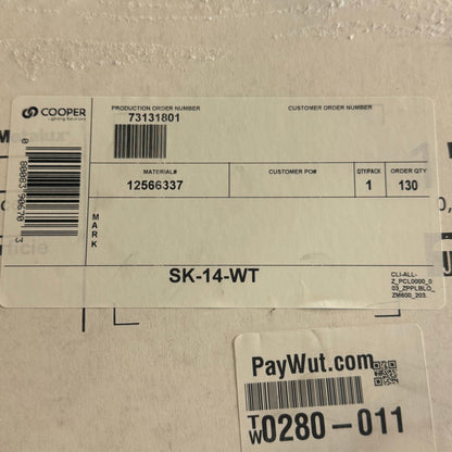 METALUX Surface Mount Kit for Lighting Fixture Sz 1’X4’ White SK-14-WT