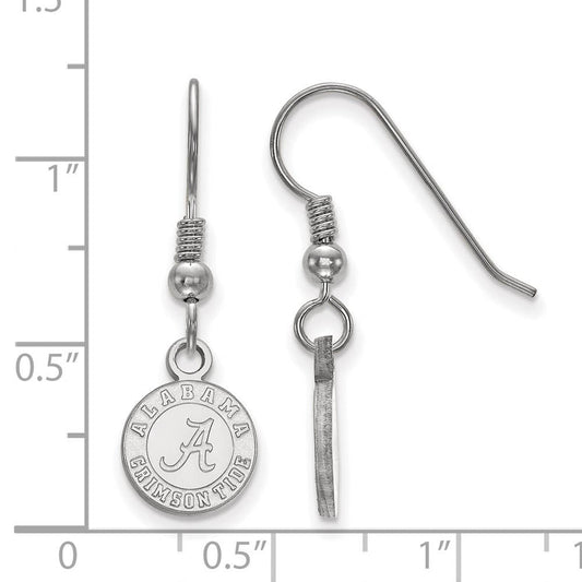 Sterling Silver Univ. of Alabama XS (Tiny) Dangle Earrings