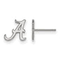 Sterling Silver University of Alabama XS (Tiny) 'A' Post Earrings